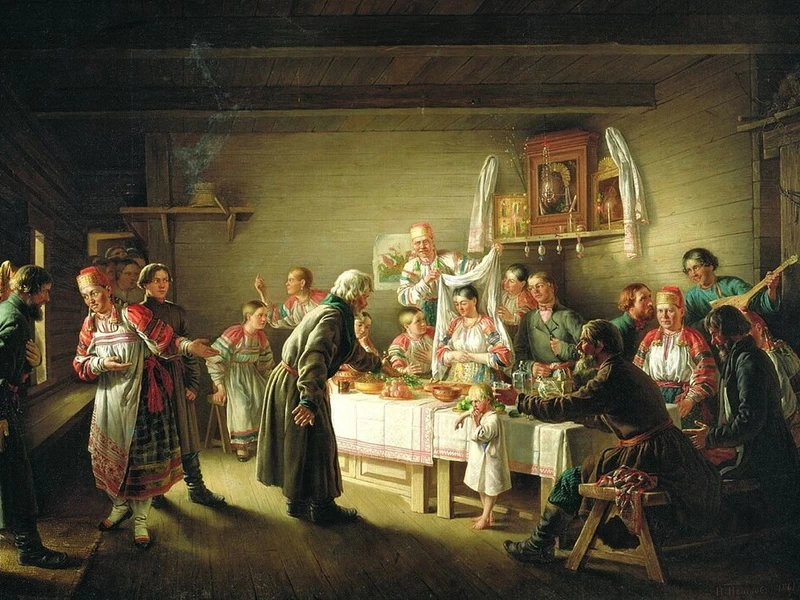 1834-Nikolai Petrovich Petrov - La sposa prima delle nozze (1861)